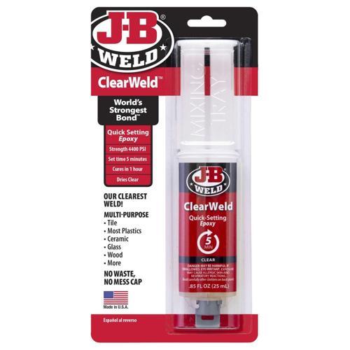 Projecta Clearweld Epoxy Syringe 25mL Clear