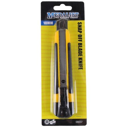 Medalist Snap Off Blade Knife 170mm Yellow & Black