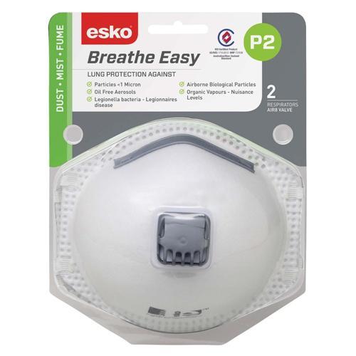 Esko P2 Valved Respirator Pack of 2