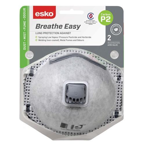 Esko P2 Valved Carbon Respirator Pack of 2