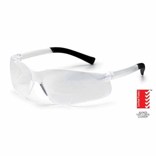 Esko Bi-Focal Safety Glasses + 2.0 Clear Lens