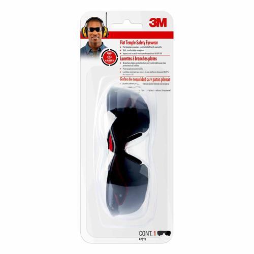 3M Flat Temple Safety Eyewear 47011 Grey