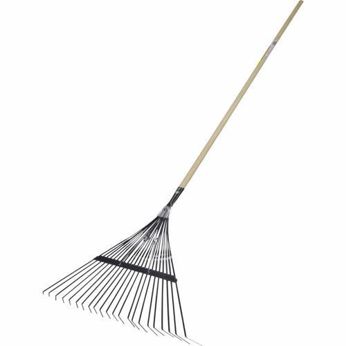 Number 8 Metal Sprung Leaf Rake 22 Tooth Hammersmith Silver