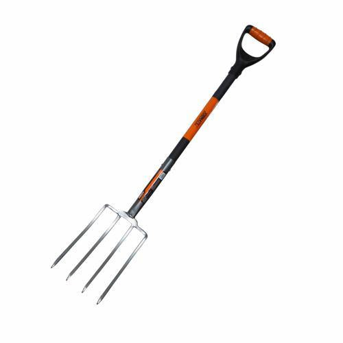 Jobmate Fibreglass Garden Fork Orange/Grey/Black
