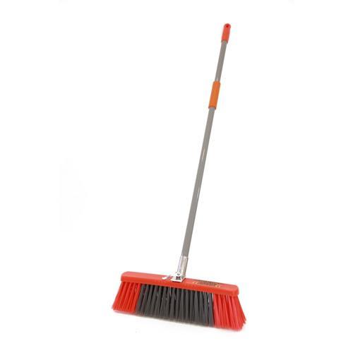 Browns Trade Sweep Industrial Yard Broom Complete 458mm Orange/Grey