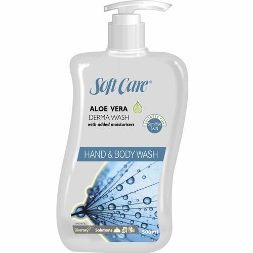 Soft Care Dermawash Hand And Body Wash Aloe Vera 500mL White