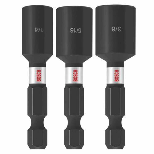 Nutsetter Set 1/4 5/16 3/8 Inch BOSCH Pack of 3