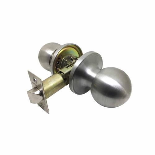Number 8 Passage Knob Set Satin Stainless Steel Finish