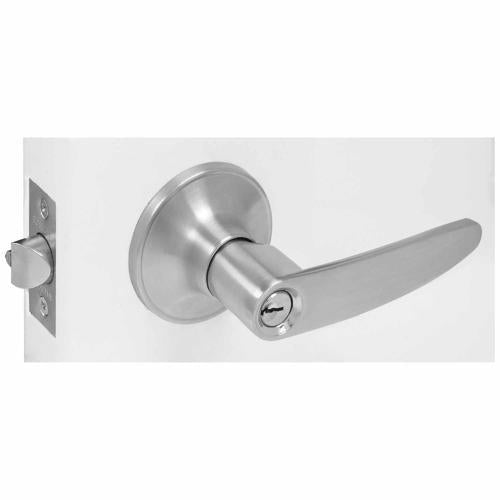 Number 8 Entrance Lever Set Satin Stainless Steel Finish