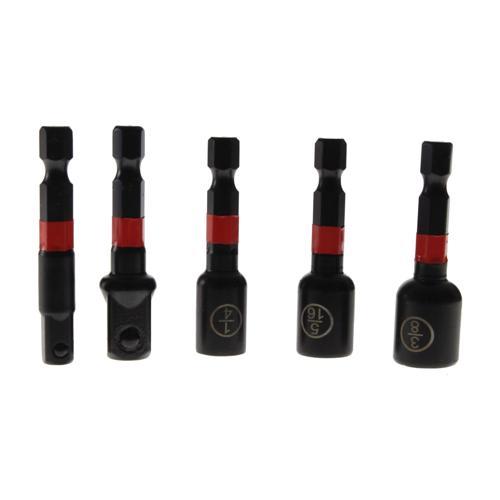 Workforce 5 Piece Impact Nut Driver And Socket Adaptor Set