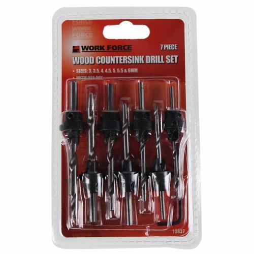 Workforce Wood Countersink Drill 7 Piece