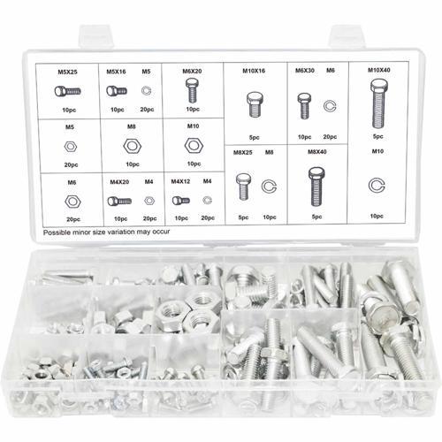 Swordfish Bolt Nut & Washer Assortment 240 Piece Pack of 240