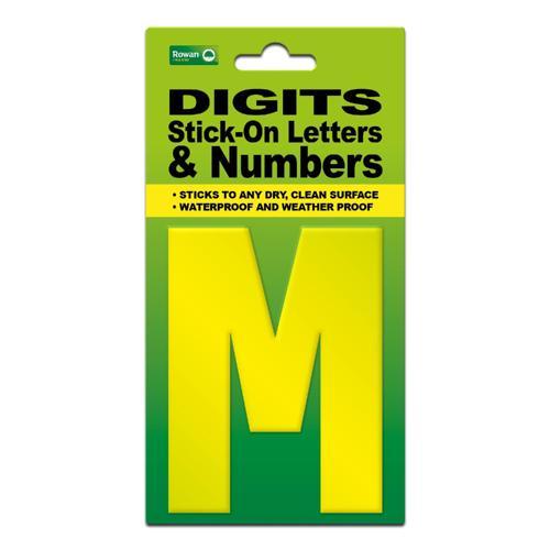Classic Sign High Visibility Digit 80mm Yellow 80mm-HV-YEL-M