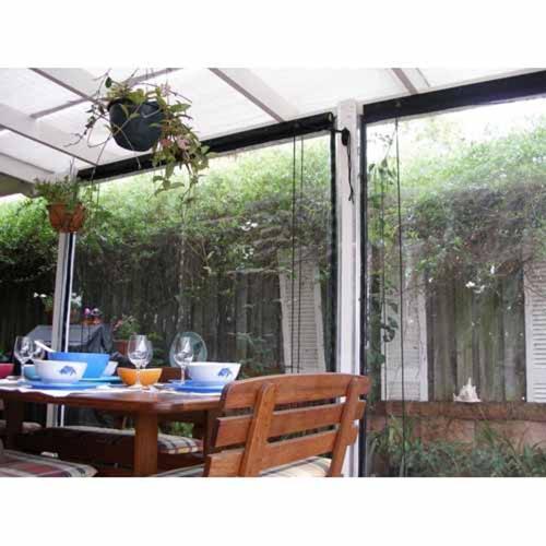Sullivans Outdoor Patio Blind 2400x2400mm Clear