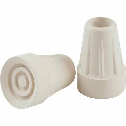 Shepherd Crutch Cane Tip 19-22mm Pack of 2 Off-White
