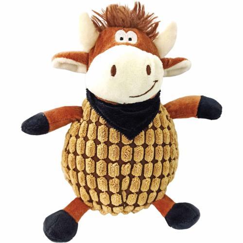 Chic Pets Cuddles Cow Dog Toy