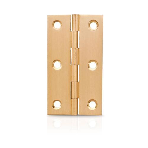 Trio Butt Hinge Fixed 75mm Self Colour Brass 75mm Self Colour Brass Pack of 2