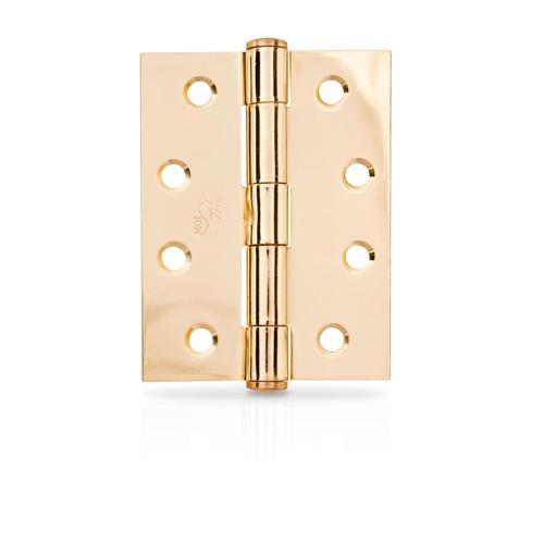 Trio Butt Hinge Fixed 100 X 75mm Gold 100 X 75mm Gold Pack of 2