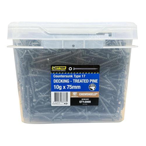 Otter Decking Screws 10g X 75mm Pack of 2000 Chemshield