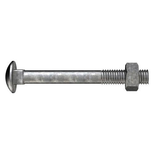 Bremick Coach Bolts & Nuts M12 X 150mm Galvanised Pack of 25