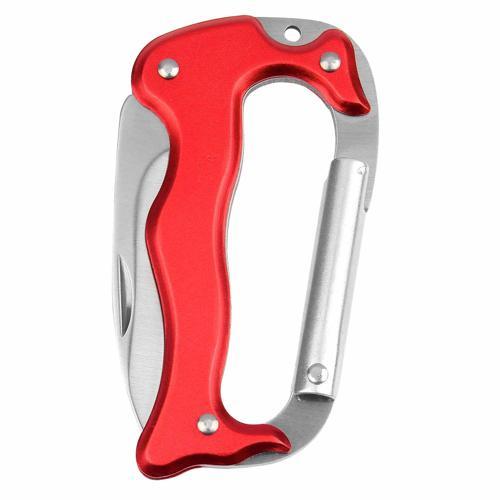 HY-KO Carabiner Knife Assorted Red And Green
