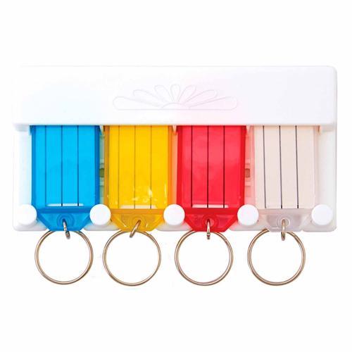 HY-KO Key Organiser Wall Rack White KC143-4