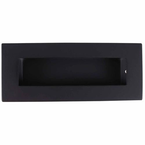 Morgan & Aickin Rectangular Flush Pull 150mm 50mm 12mm Black