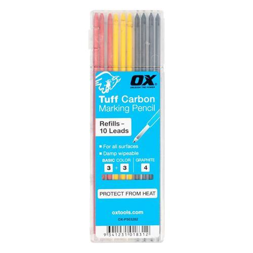 Ox Marking Pencil Mixed Leads 10 Pack 10 Pack Red Yellow & Black Pack of 10