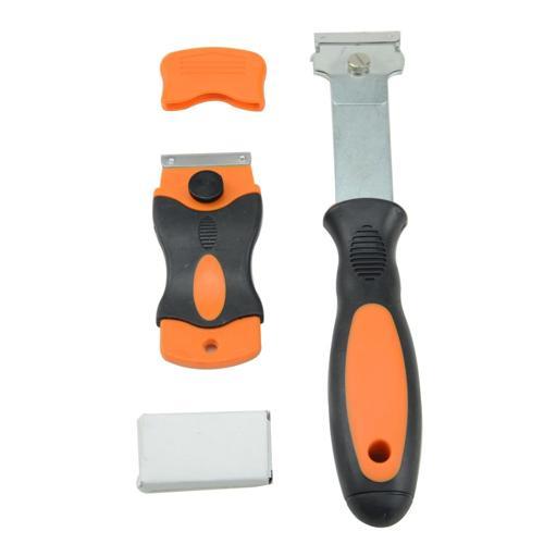 Number 8 Scraper & Blades 7 Pieces Black & Orange Pack of 2
