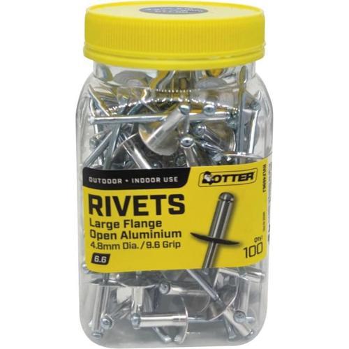 Otter Blind Rivets 6.6 Jar Of 100 Pack of 100