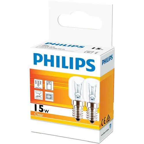 Philips Pilot Bulb 15 Watt Clear Pack of 2