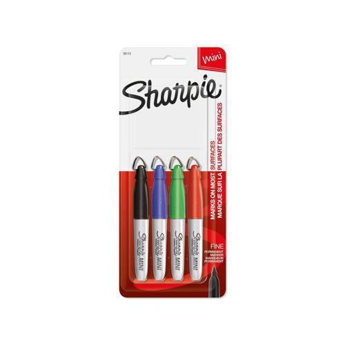 Sharpie Mini Permanent Marker Pack of 4