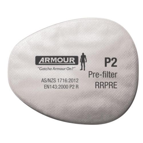 Armour P2 Pre-Filter Pads One Size Pack of 10