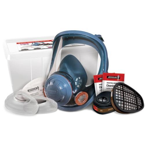 Armour Full Face Organic Vapour Filter Mask Kit Large