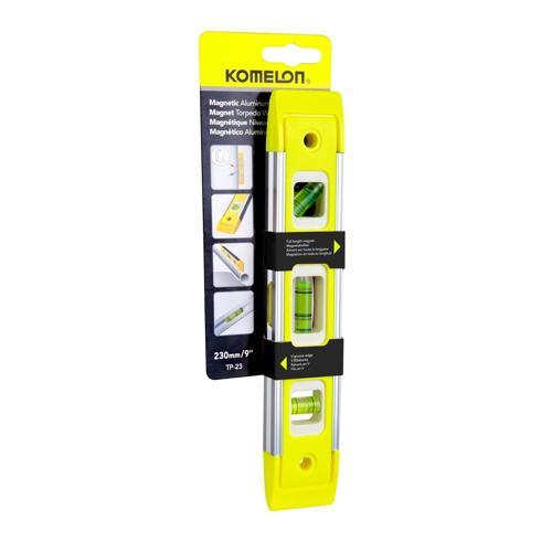 Komelon Torpedo Level Magnetic 260mm 400mm 259mm Yellow