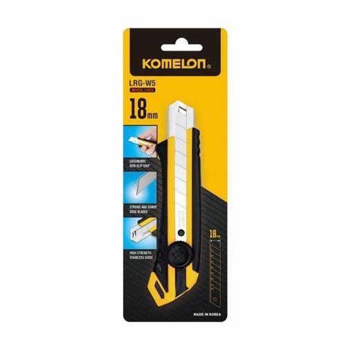 Komelon Ergonomic Wheel Locking Snap Off Blade Knife