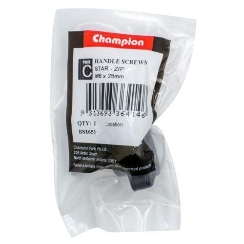 Champion Handle Star Head Screw M6 X 25mm