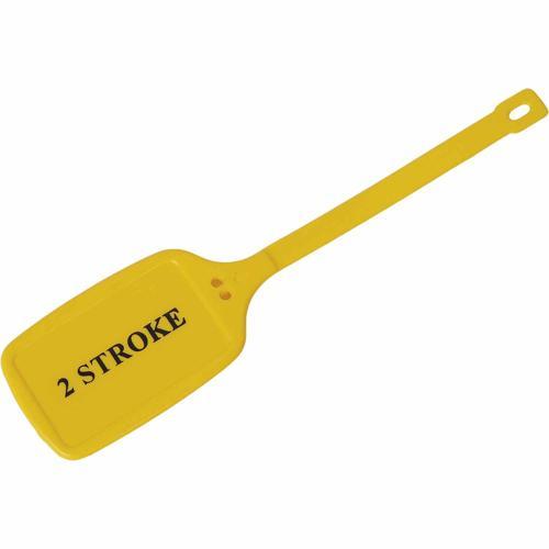 Kevron Premium Fuel Identification Tag - 2 Stroke Yellow