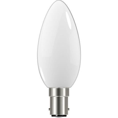 GE Lighting LED Candle Opal Glass 4.7 Watt Cool White 15058L