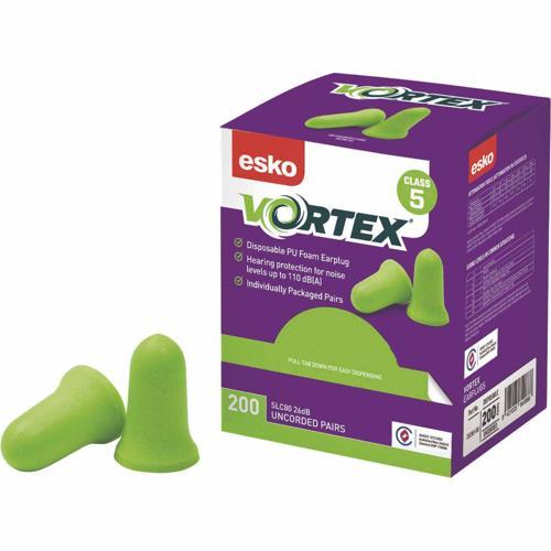 Esko Vortex Uncorded Earplugs Bell Shaped