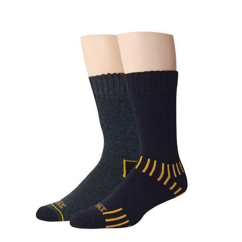 DeWALT Crew Sock 2pk 10-13 UK Black