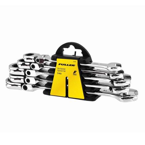 Fuller Ratchet Spanner Set Flexi Head 5 Piece