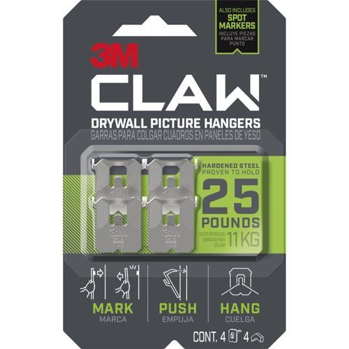 3M Claw Heavyweight Hanging Solution Pack of 4