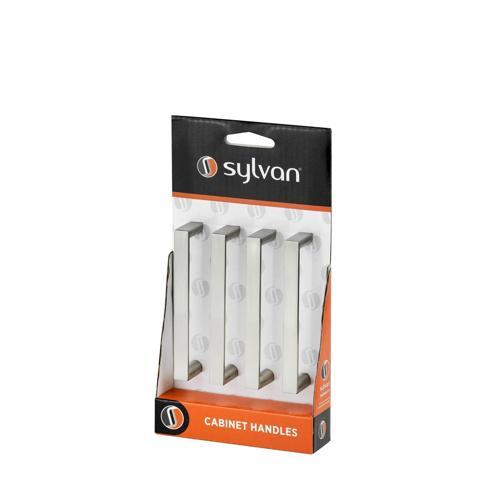Sylvan Norton Cabinet Handle 96mm Satin Nickel Plate Pack of 4