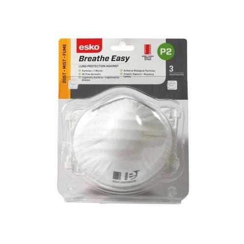 Esko Breathe Easy P2 Respirator 3 Pack of 3