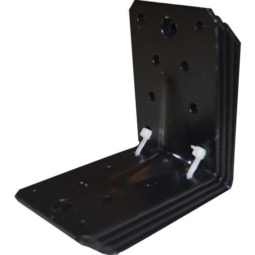 Carinya Reinforcing Bracket 80 X 80 X 60 X 2.5mm Black Pack of 4