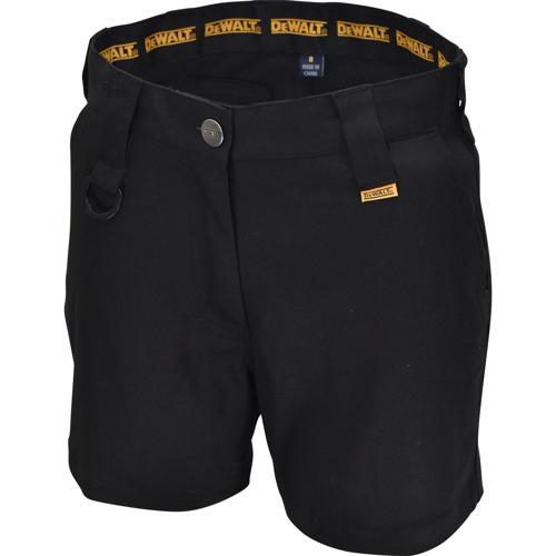 DeWALT Centenary Women's Work Shorts Size 10 Black
