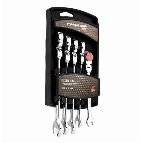 Fuller Pro Spanner Set Flexi Head Ratchet 5 Piece