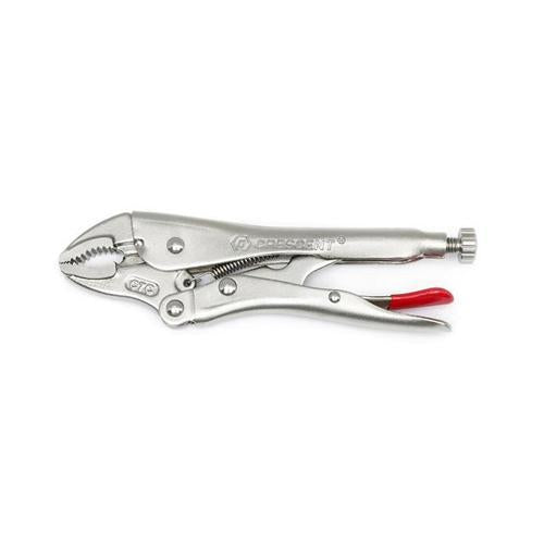 Crescent Curved Jaw Locking Pliers With Wire Cutter 7 Inches