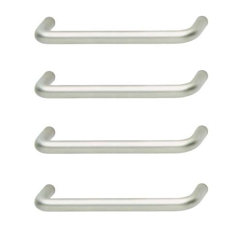 Hafele Classic Collection Slim D Cabinet Handles 128 X 35mm Matte Pack of 4